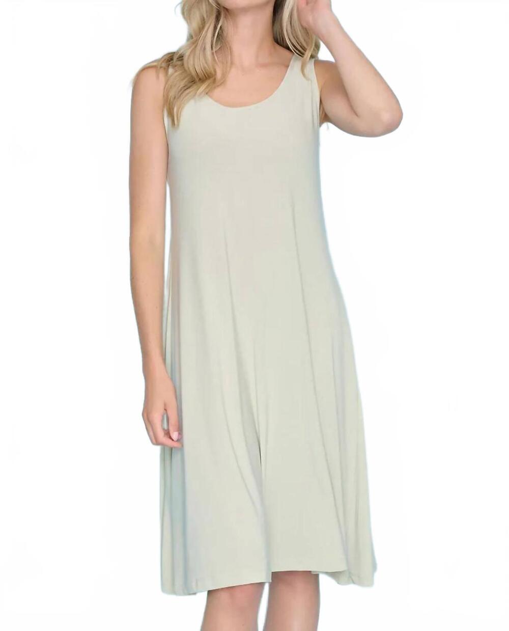 NEW PICADILLY sleeveless flared dress in tendril